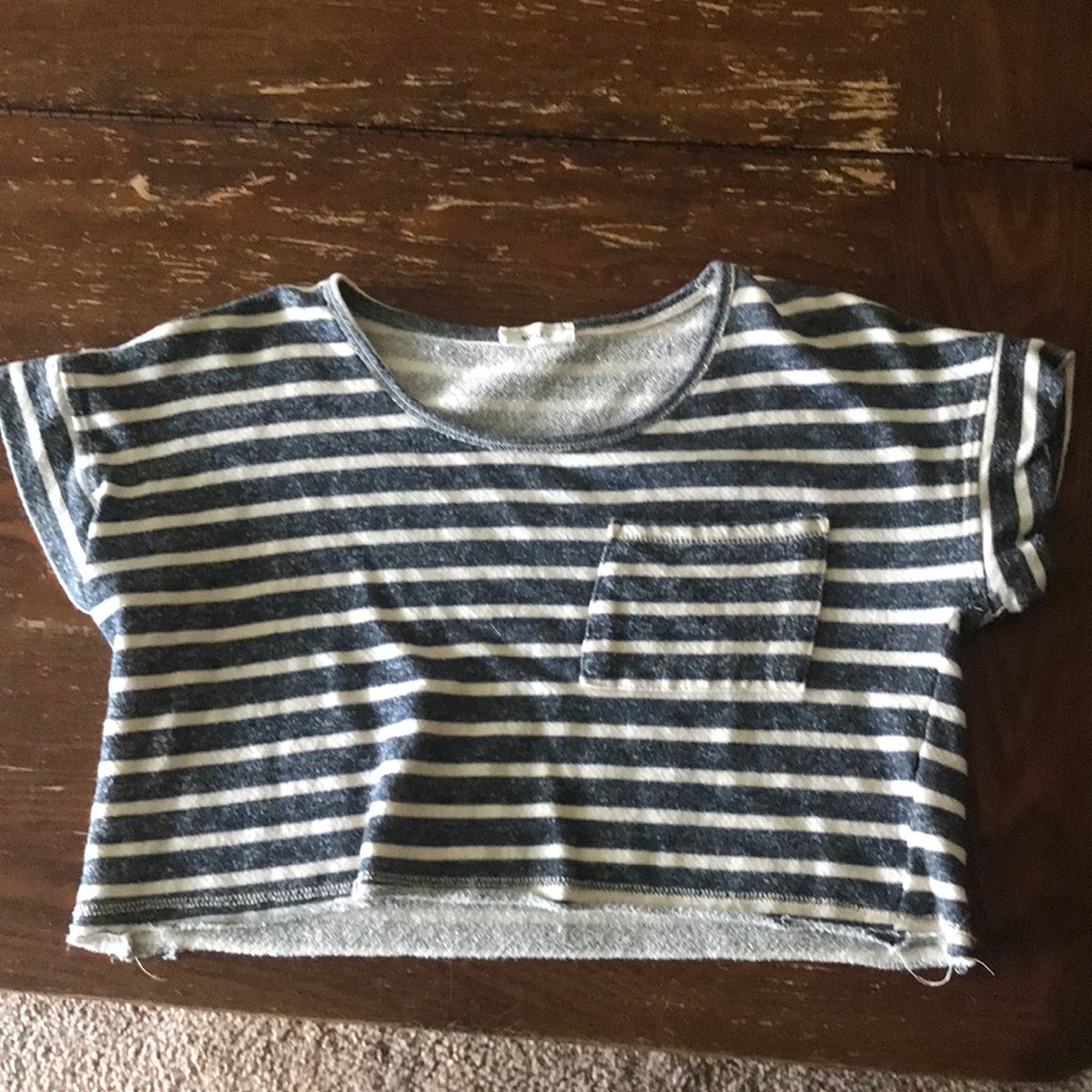 Striped crop top